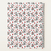 Niedlicher Waschbär mit Wassermelone Planer (Rückseite)