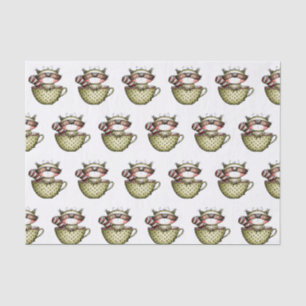 Niedlicher Waschbär Teetasse Whimsical Woodland Seidenpapier