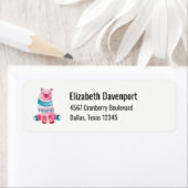 Niedlicher Wasserbär in Rosa und Grün (Insitu)