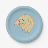 Niedlicher Wasserbär Tardigrade Anime Paper Plate Pappteller (Vorderseite)