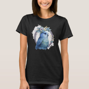 Niedlicher Wasserfarb-Sittich Wellensittich Vogel  T-Shirt
