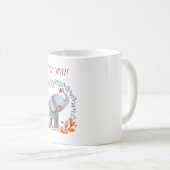 niedlicher Wasserfarbelefant Kaffeetasse (VorderseiteRechts)