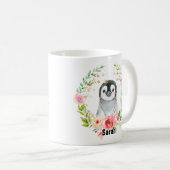 Niedlicher Wasserfarben-Babypenguin Kaffeetasse (VorderseiteRechts)