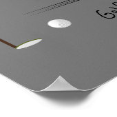 Niedlicher Wasserfarben Golf Spaß Golf ist Zitat Poster (Ecke)