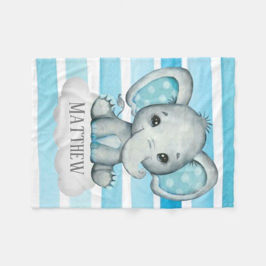 Niedlicher Wasserfarbenelementar und Streifen nach Fleecedecke (Vorderseite (Horizontal))