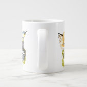 Niedlicher Wasserfarbenfox Bilder machen Jumbo-Tasse (Rückseite)