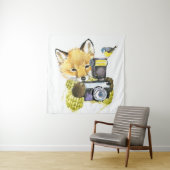 Niedlicher Wasserfarbenfox Bilder machen Wandteppich (Beispiel)