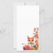 Niedlicher Wasserfarbenfox Dankeschön-Karte Dankeskarte (Rückseite)