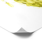 Niedlicher Wasserfarbenfox fotografiert Poster (Ecke)