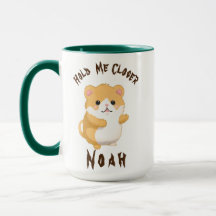 Niedlicher WasserfarbenHamster hält mich Naher an