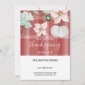 Niedlicher Wasserfarbenkürbis Einladung (Vorderseite)