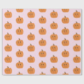 Niedlicher Wasserfarbenkürbis Geschenkpapier (Flach)