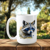 Niedlicher Wasserfarbenraccoon Kaffeetasse