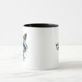 Niedlicher Wasserfarbenraccoon Tasse (Zentrum)