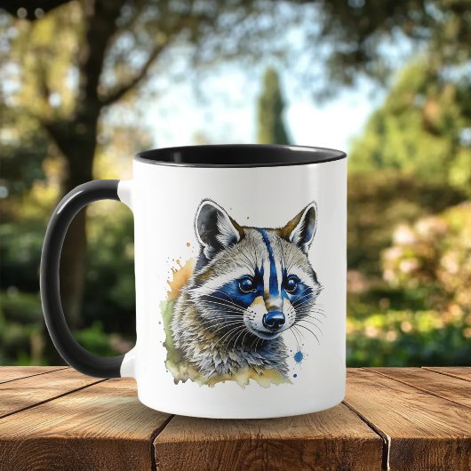 Niedlicher Wasserfarbenraccoon Tasse