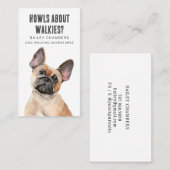 Niedlicher Wasserfarbenwalzer Visitenkarte (Vorne/Hinten)