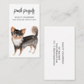 Niedlicher Wasserfarbenwalzer Visitenkarte (Vorne/Hinten)