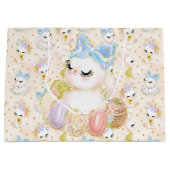 NIEDLICHER WASSERFARBSTOFF OSTERBUNNY MIT EIERBASK GROßE GESCHENKTÜTE (Vorderseite)