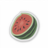 Niedlicher Wassermelone-Sticker Aufkleber (Vorderseite)