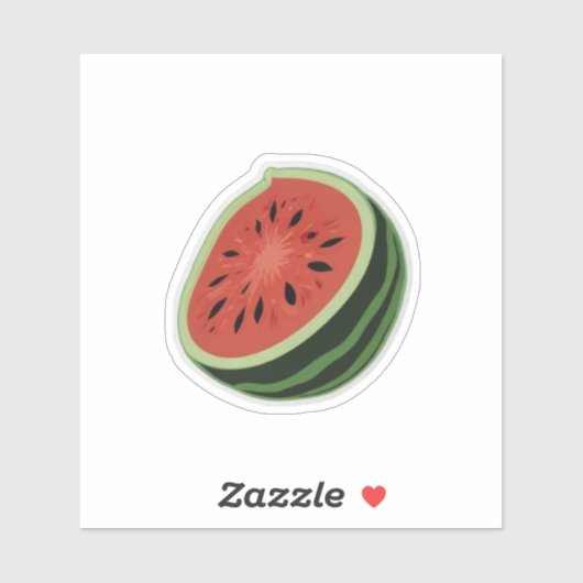 Niedlicher Wassermelone-Sticker Aufkleber (Blatt)