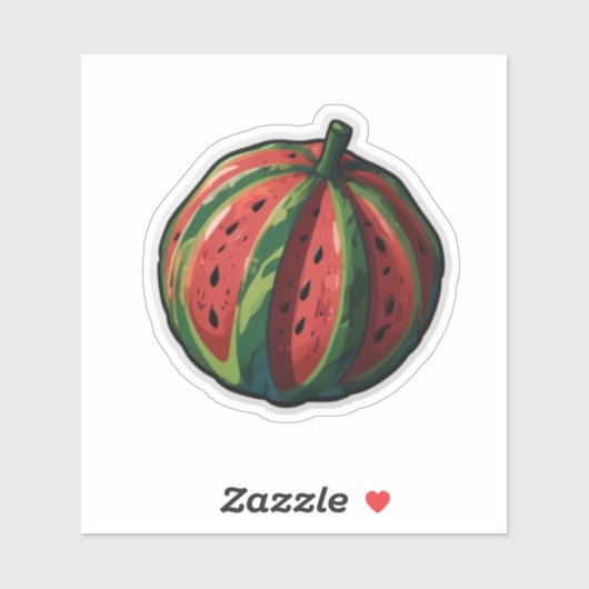 Niedlicher Wassermelone-Sticker Aufkleber (Blatt)