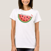 Niedlicher Wassermelonpun, Eine in einer Melone! T-Shirt (Vorderseite)