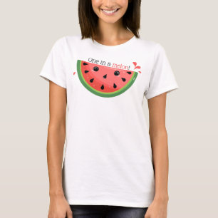 Niedlicher Wassermelonpun, Eine in einer Melone! T-Shirt