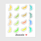 Niedlicher Wassersport Aufkleber (Blatt)