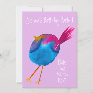Niedlicher Wasservogel Geburtstagsparty Einladung