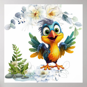 niedlicher Wasservogel Poster