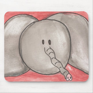 Niedlicher Watercolor-Cartoon-Elefant Mousepad