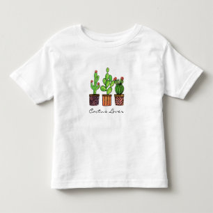 Niedlicher Watercolor-Kaktus in den Töpfen Kleinkind T-shirt