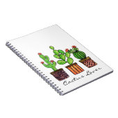 Niedlicher Watercolor-Kaktus in den Töpfen Notizblock (Rechte Seite)