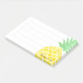 Niedlicher Watercolor-tropische Ananas, zum der Post-it Klebezettel (angewinkelt)