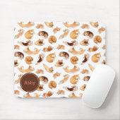 Niedlicher Watercolor verfolgt illustriertes Mousepad (Mit Mouse)