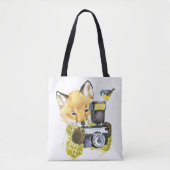 Niedlicher WatercolorFox, der Fotos macht Tasche (Vorderseite)