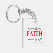 Niedlicher Weg durch den Glauben Schlüsselanhänger (Vorderseite links)