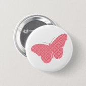 Niedlicher weiblicher Schmetterling Button (Vorne & Hinten)