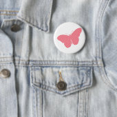 Niedlicher weiblicher Schmetterling Button (Beispiel)
