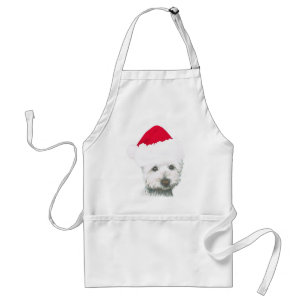 Niedlicher WeihnachtenWestie Hund Schürze