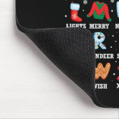 Niedlicher Weihnachts Alphabet Kindergarten Kinder Mousepad (Ecke)