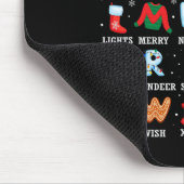 Niedlicher Weihnachts Alphabet Kindergarten Kinder Mousepad (Ecke)