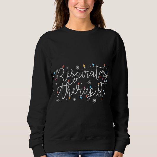 Niedlicher Weihnachts-Atemtherapeut X-mas Light F Sweatshirt (Vorderseite)