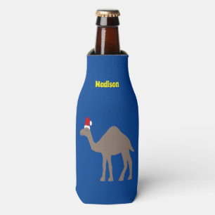 Niedlicher Weihnachts-Camel-Individuelle Name Flaschenkühler