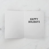 Niedlicher Weihnachts-Mops Santa Anzug Feiertagskarte (Innenseite)