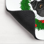 Niedlicher Weihnachts-Schwarzer Mops Weihnachten i Mousepad (Ecke)