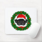 Niedlicher Weihnachts-Schwarzer Mops Weihnachten i Mousepad (Mit Mouse)
