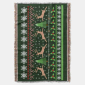 Niedlicher Weihnachts-Sweater-Muster Holiday Renti Decke (Vorderseite Vertikal)