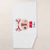 Niedlicher Weihnachts-Weihnachtsmeister Badehandtuch (Badehandtuch)