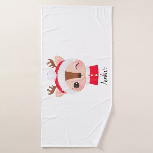 Niedlicher Weihnachts-Weihnachtsmeister Badehandtuch (Badehandtuch)